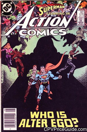 Action Comics #570 95¢ CPV Comic Book Picture