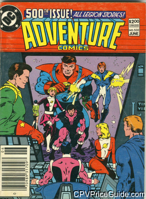 Adventure Comics #500 $2.00 Canadian Price Variant Comic Book Picture