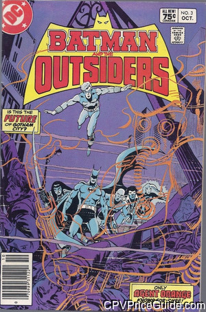 Batman and the Outsiders #3 75¢ CPV Comic Book Picture