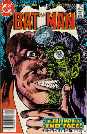 Batman #397 95¢ CPV Comic Book Picture