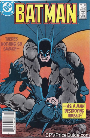 Batman #402 $1.00 CPV Comic Book Picture