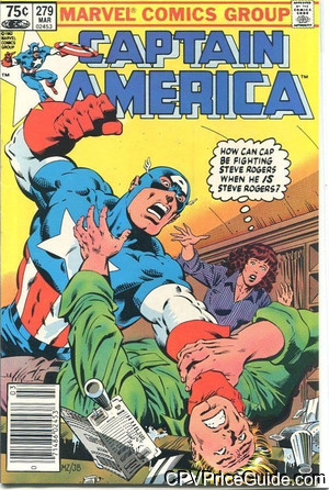 Captain America #279 75¢ Canadian Price Variant Comic Book Picture