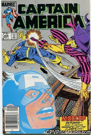 Captain America #309 75¢ Canadian Price Variant Comic Book Picture
