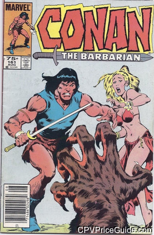 Conan the Barbarian #161 75¢ Canadian Price Variant Comic Book Picture
