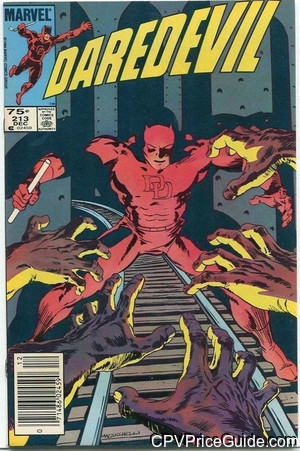 Daredevil #213 75¢ CPV Comic Book Picture