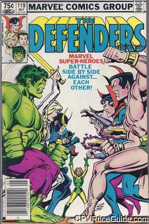 Defenders #119 75¢ CPV Comic Book Picture