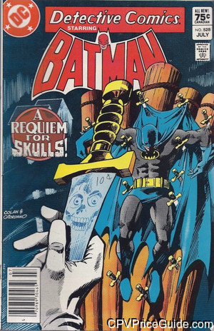 Detective Comics #528 75¢ Canadian Price Variant Comic Book Picture