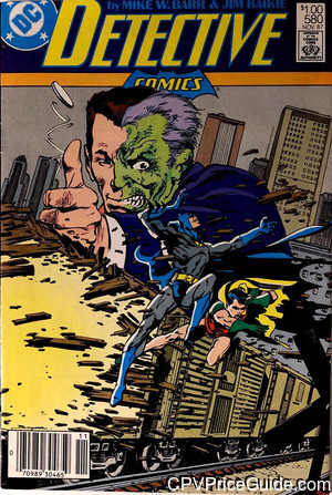 Detective Comics #580 $1.00 Canadian Price Variant Comic Book Picture