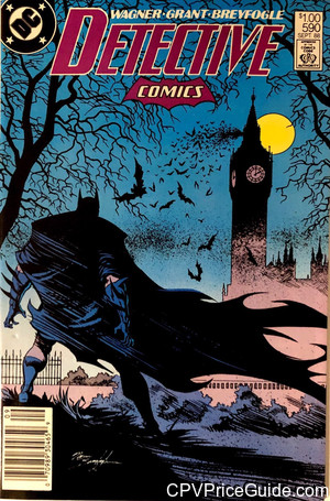 Detective Comics #590 $1.00 Canadian Price Variant Comic Book Picture