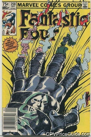 Fantastic Four #258 75¢ Canadian Price Variant Comic Book Picture