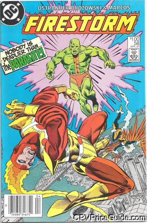 Fury of Firestorm #58 $1.00 CPV Comic Book Picture