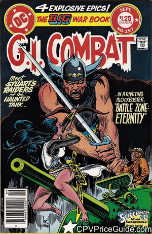 G.I. Combat #257 $1.25 CPV Comic Book Picture