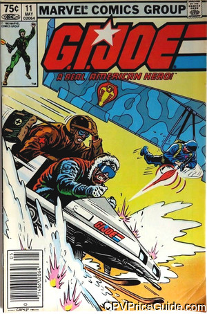 G.I. Joe, a Real American Hero #11 75¢ Canadian Price Variant Comic Book Picture