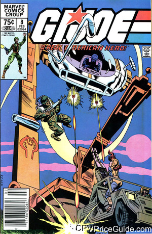 G.I. Joe, a Real American Hero #8 75¢ CPV Comic Book Picture