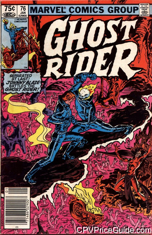 Ghost Rider #76 75¢ CPV Comic Book Picture