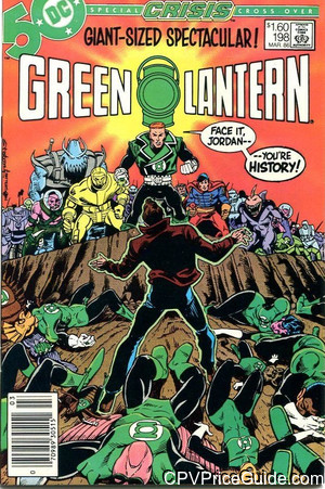 Green Lantern #198 $1.60 Canadian Price Variant Comic Book Picture
