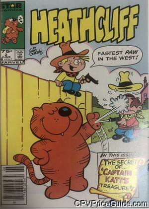 Heathcliff #2 75¢ Canadian Price Variant Comic Book Picture