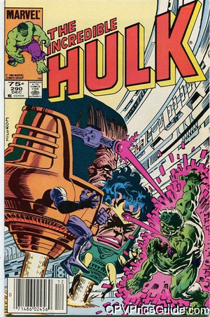 Incredible Hulk #290 75¢ Canadian Price Variant Comic Book Picture