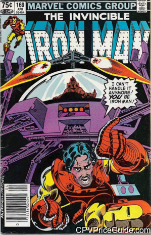 Iron Man #169 75¢ Canadian Price Variant Comic Book Picture