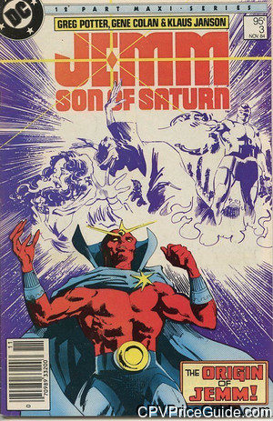 Jemm, Son of Saturn #3 95¢ Canadian Price Variant Comic Book Picture