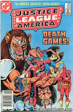 Justice League of America #222 95¢ CPV Comic Book Picture