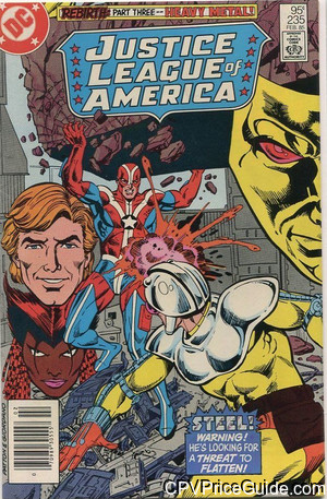 Justice League of America #235 95¢ CPV Comic Book Picture
