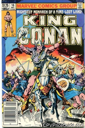 King Conan #16 $1.25 Canadian Price Variant Comic Book Picture