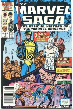Marvel Saga #6 $1.25 Canadian Price Variant Comic Book Picture