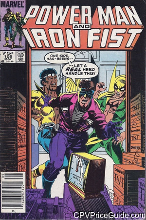 Power Man and Iron Fist #105 75¢ Canadian Price Variant Comic Book Picture