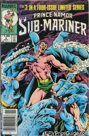Prince Namor the Sub-Mariner #3 $1.00 Canadian Price Variant Comic Book Picture