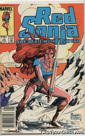 Red Sonja #10 75¢ Canadian Price Variant Comic Book Picture