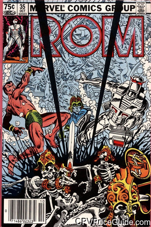 Rom Spaceknight #35 75¢ Canadian Price Variant Comic Book Picture