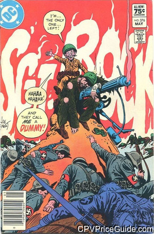 Sgt. Rock #376 75¢ Canadian Price Variant Comic Book Picture