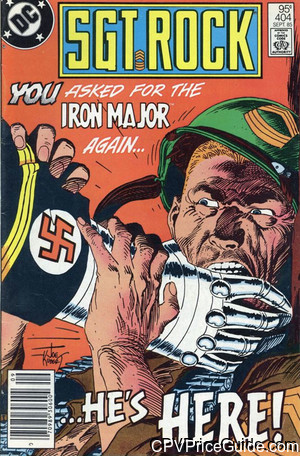 Sgt. Rock #404 95¢ Canadian Price Variant Comic Book Picture
