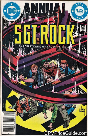 Sgt. Rock Annual #3 $1.25 Canadian Price Variant Comic Book Picture