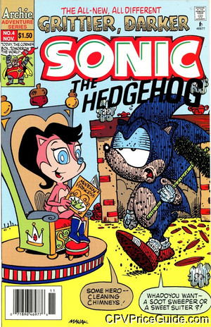 Sonic the Hedgehog #4 $1.50 Canadian Price Variant Comic Book Picture