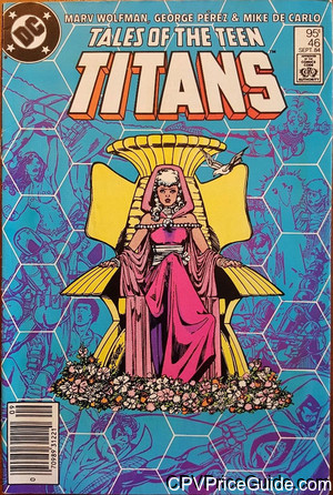 Tales of the Teen Titans #46 95¢ CPV Comic Book Picture