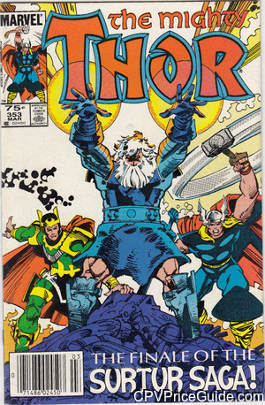 Thor #353 75¢ CPV Comic Book Picture