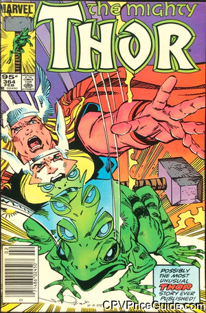 Thor #364 95¢ Canadian Price Variant Comic Book Picture