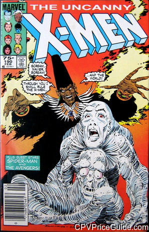 Uncanny X-Men #190 75¢ Canadian Price Variant Comic Book Picture