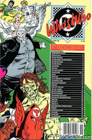 Who's Who: The Definitive Directory of the DC Universe #21 $1.35 Canadian Price Variant Comic Book Picture