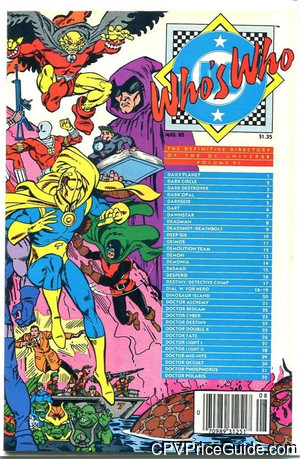 Who's Who: The Definitive Directory of the DC Universe #6 $1.35 CPV Comic Book Picture