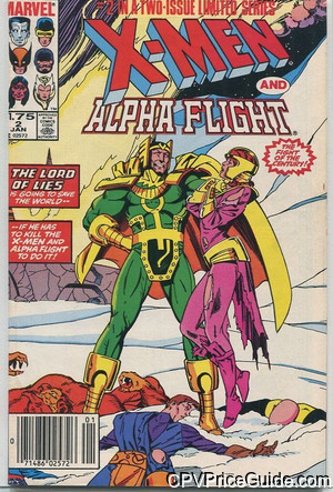 X-Men Alpha Flight #2 $1.75 CPV Comic Book Picture