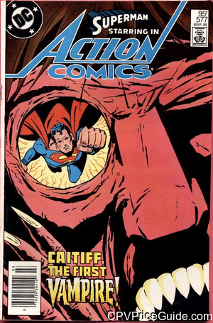 Action Comics #577 95¢ Canadian Price Variant Comic Book Picture