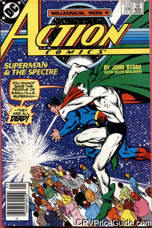 Action Comics #596 $1.00 Canadian Price Variant Comic Book Picture