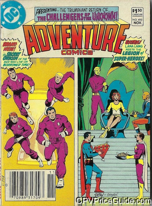 Adventure Comics #493 $1.50 Canadian Price Variant Comic Book Picture