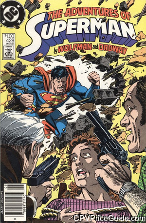 adventures of superman 428 cpv canadian price variant image