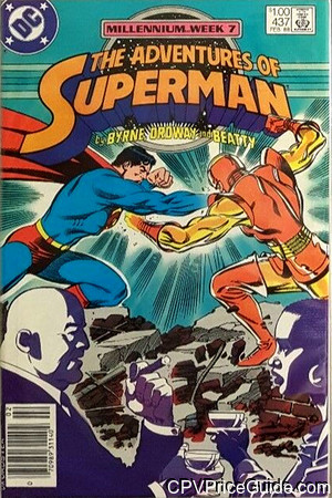 Adventures of Superman #437 $1.00 Canadian Price Variant Comic Book Picture