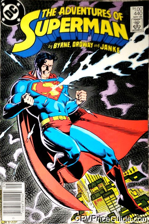 Adventures of Superman #440 $1.00 Canadian Price Variant Comic Book Picture