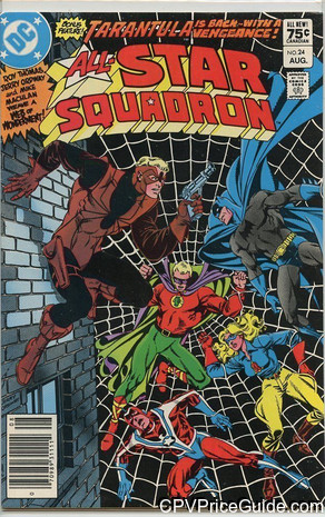 All Star Squadron #24 75¢ Canadian Price Variant Comic Book Picture